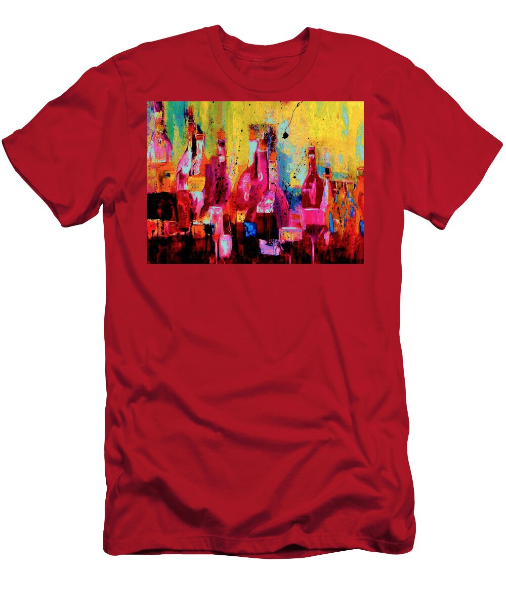 Cabaret T-Shirt featuring the painting The Cabaret by Lisa Kaiser