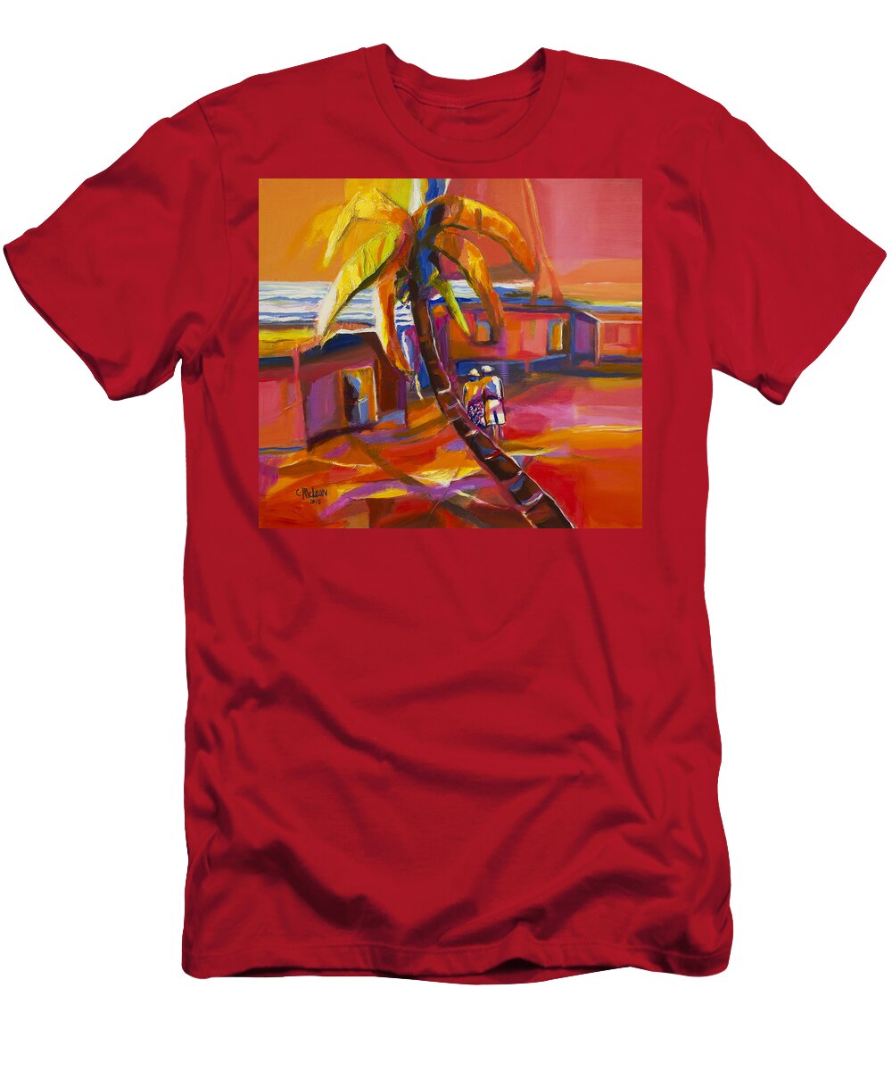 Abstract T-Shirt featuring the painting The Retreat by Cynthia McLean