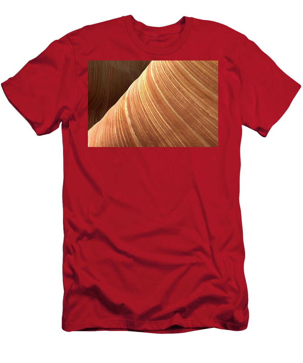 Flpa T-Shirt featuring the photograph The Wave Vermillion Cliffs Arizona by Fritz Polking