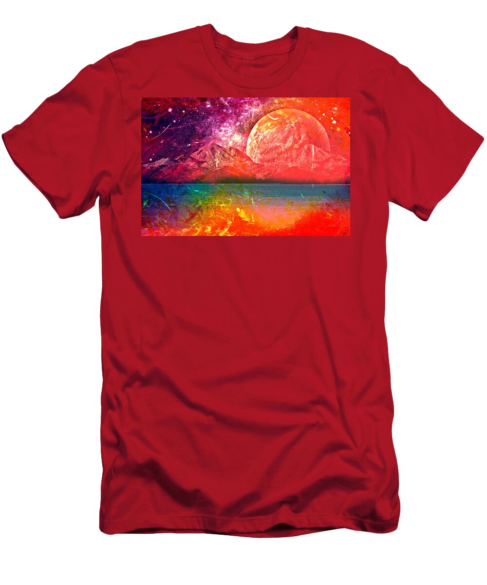 Fantasy T-Shirt featuring the painting Through Other Eyes by Ally White