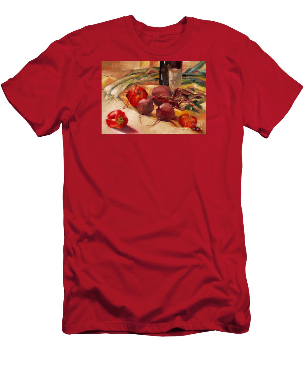 Still Life T-Shirt featuring the painting Tom's Bounty by Michelle Abrams