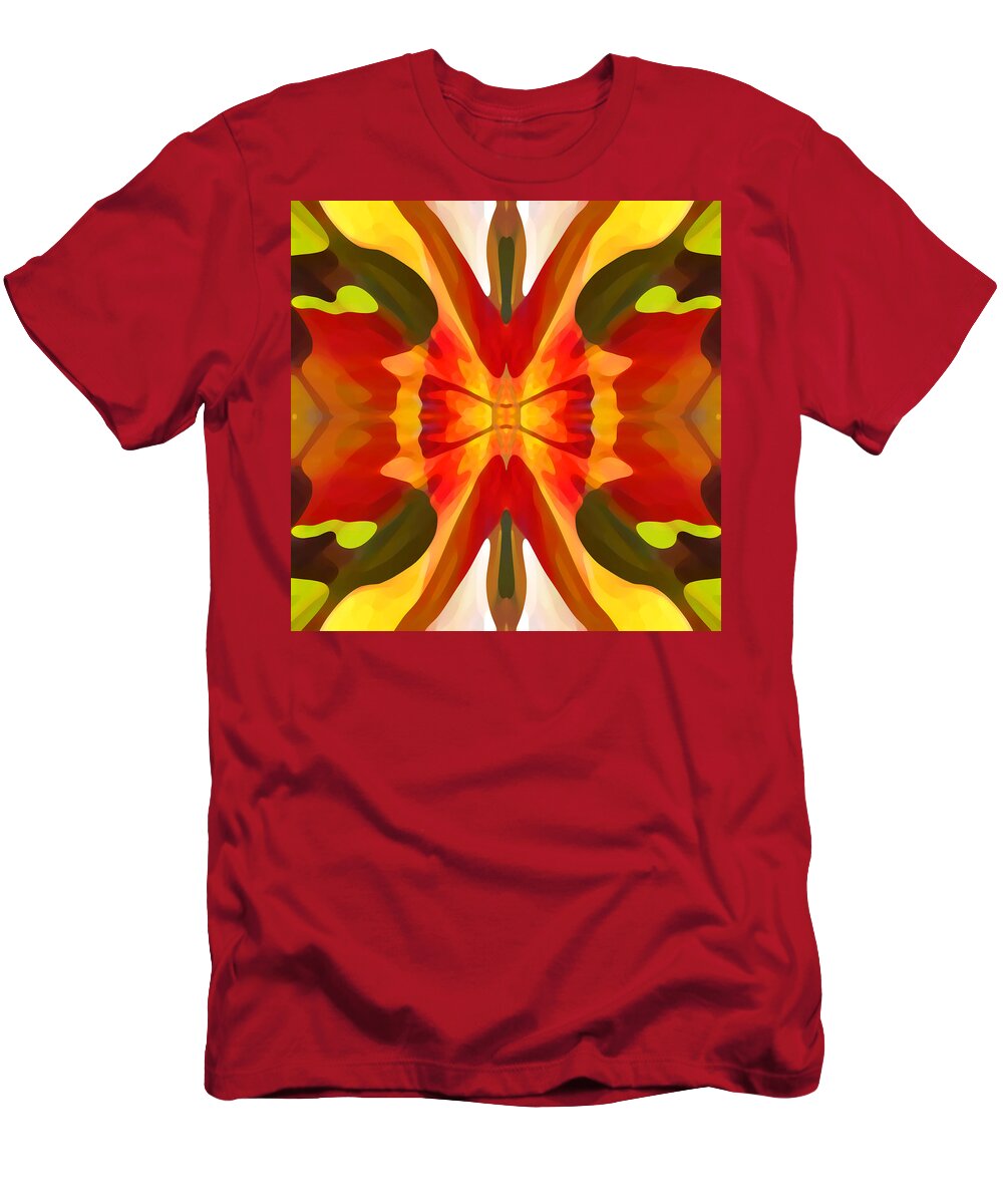 Abstract T-Shirt featuring the painting Tropical Leaf Patter 3 by Amy Vangsgard