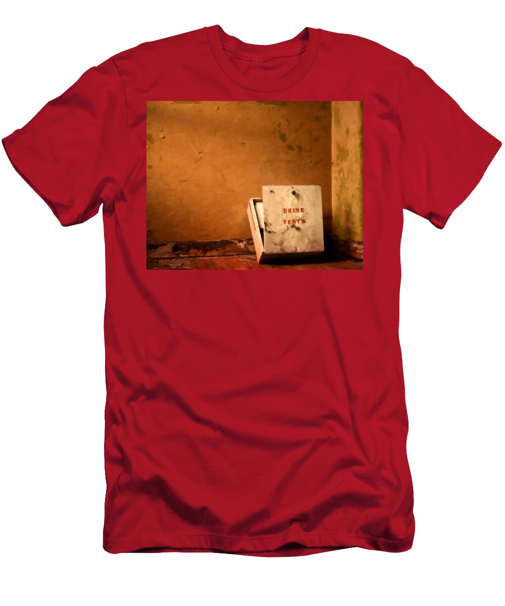 Vacant Rooms T-Shirt featuring the painting Urine Test by Michael Pickett