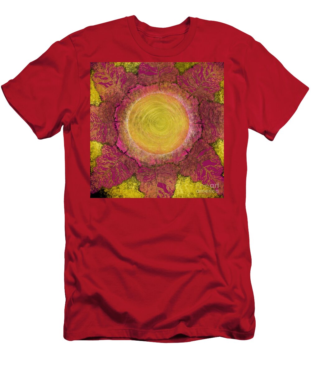 Sun T-Shirt featuring the digital art What Kind of Sun IV by Carol Jacobs