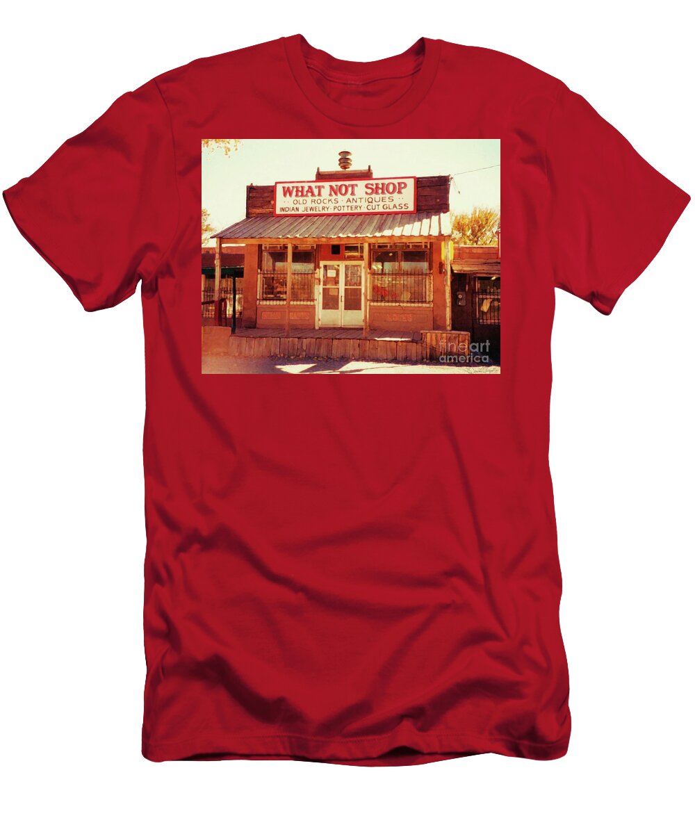 What Not Shop T-Shirt featuring the photograph What Not Shop by Desiree Paquette