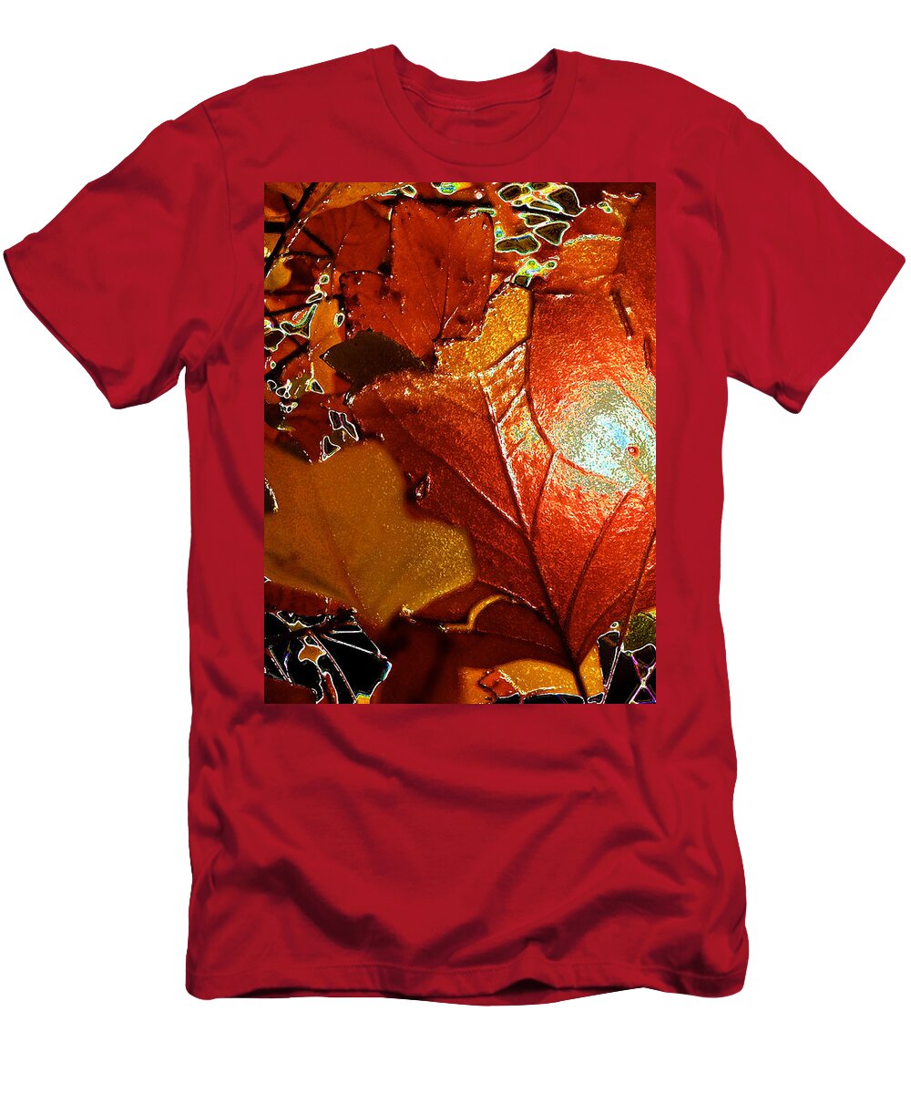  Kenneth James T-Shirt featuring the photograph winters autumn in Pasadena by Kenneth James