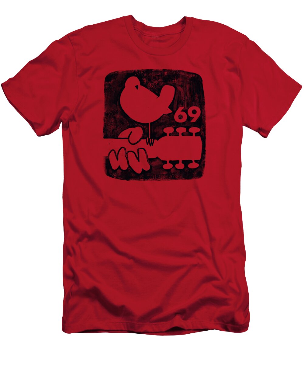  T-Shirt featuring the digital art Woodstock - Summer 69 by Brand A