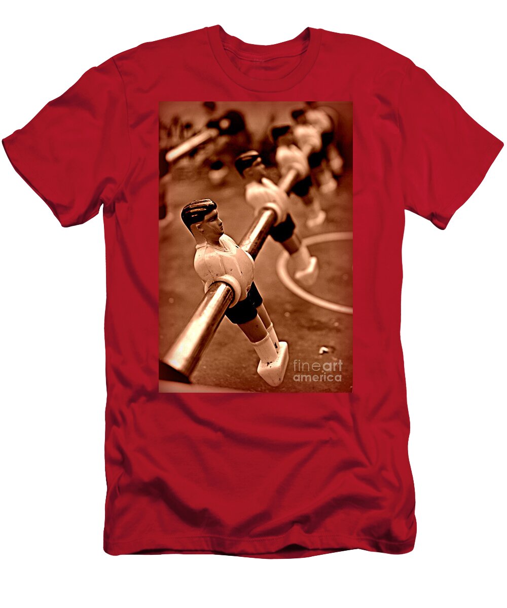 Football T-Shirt featuring the photograph Yesterdays Toys by Clare Bevan