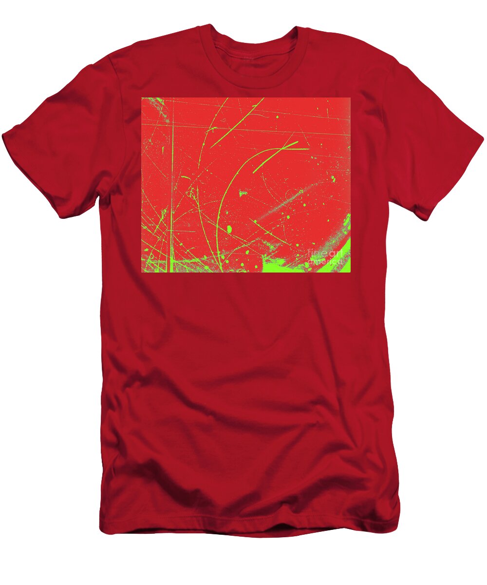 History T-Shirt featuring the photograph Diffusion Cloud Chamber Tracks #2 by Science Source