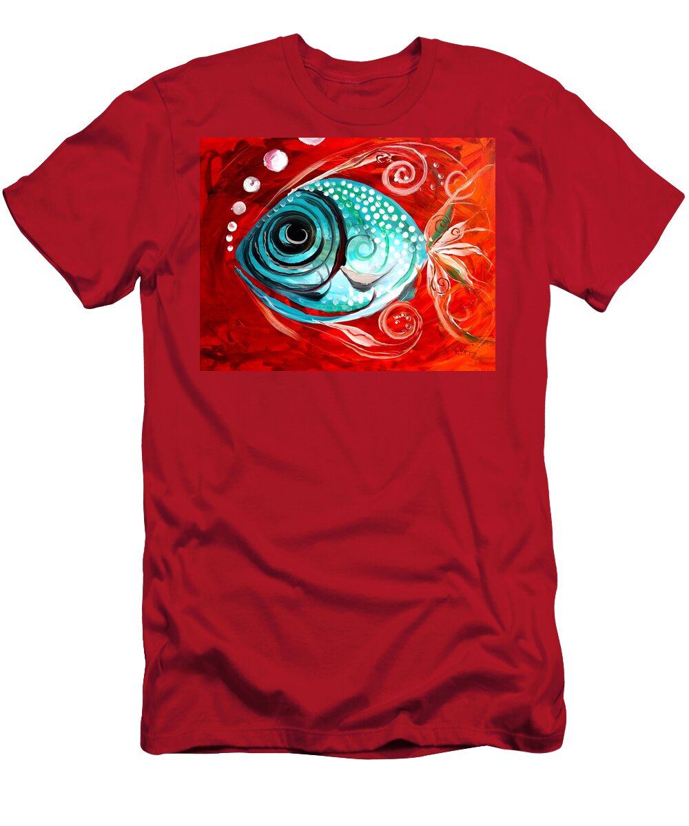 Paintings T-Shirt featuring the painting Attract by J Vincent Scarpace