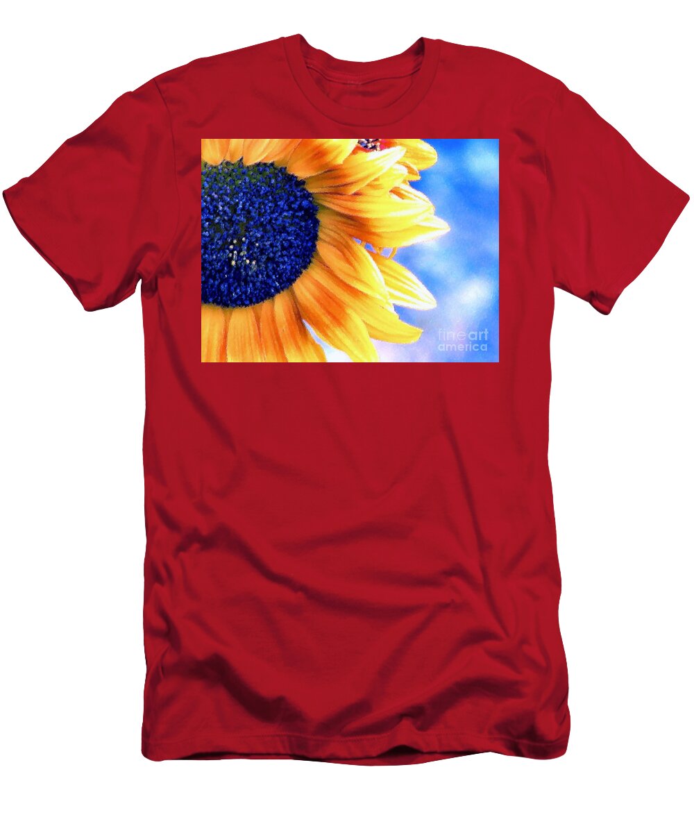 Sunflower T-Shirt featuring the photograph Delight by Rory Siegel