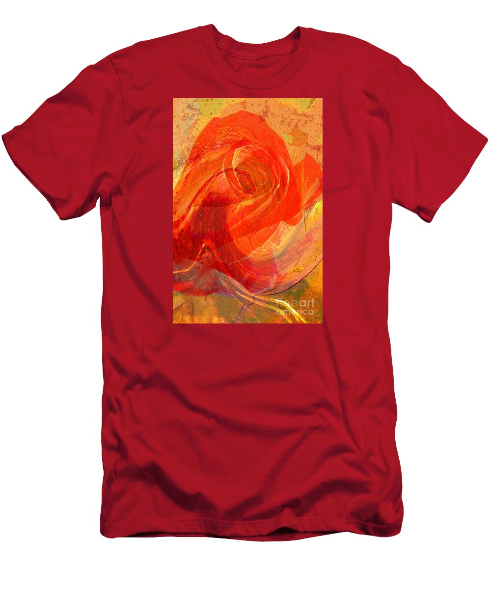 Rose T-Shirt featuring the photograph Fanciful Flowers - Rose by Regina Geoghan