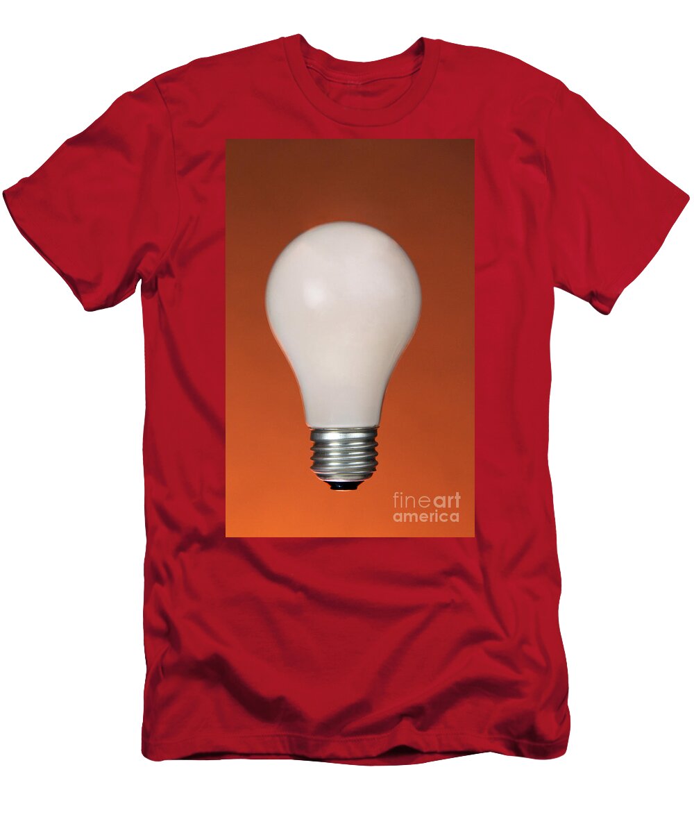 Object T-Shirt featuring the photograph Incandescent Light Bulb by Photo Researchers, Inc.