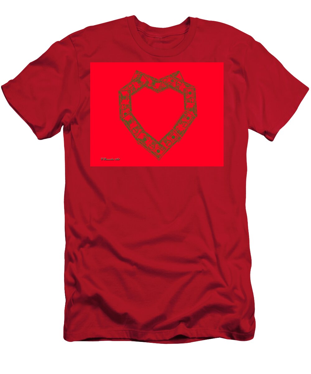 Art T-Shirt featuring the photograph Love of Money by Charles Benavidez