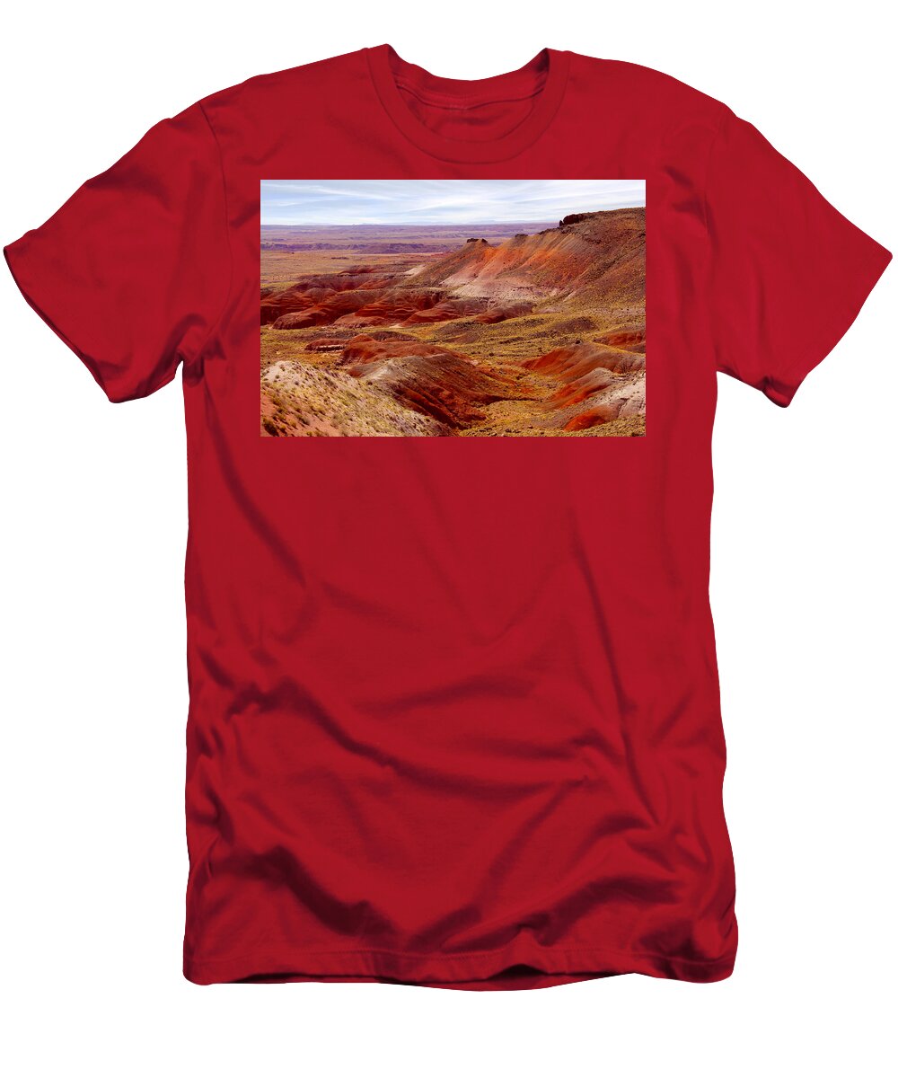 Painted Desert T-Shirt featuring the photograph Painted Desert by Mike McGlothlen