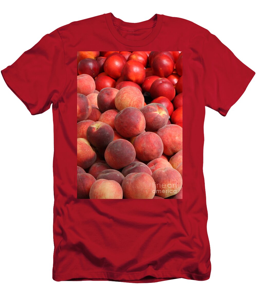 Peaches T-Shirt featuring the photograph Peaches and Nectarines by Carol Groenen