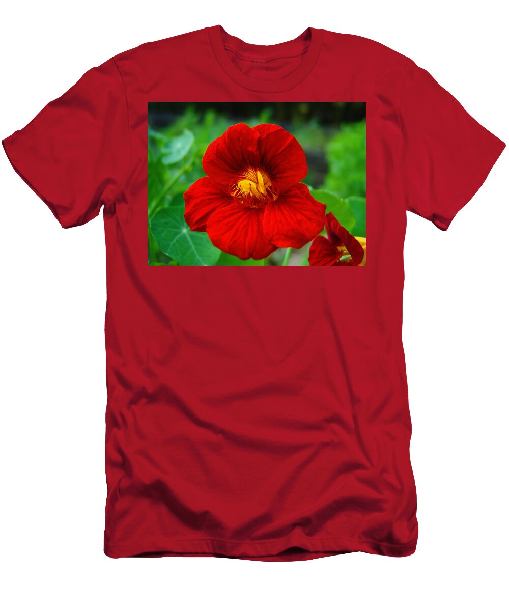 Red T-Shirt featuring the photograph Red Daylily by Bill Barber