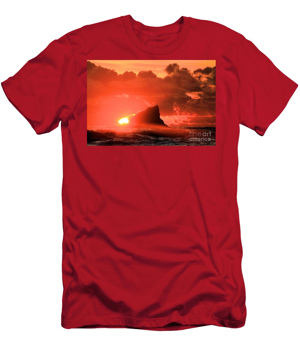 Olympic National Park Second Beach T-Shirt featuring the photograph Shark Fin Soup by Adam Jewell