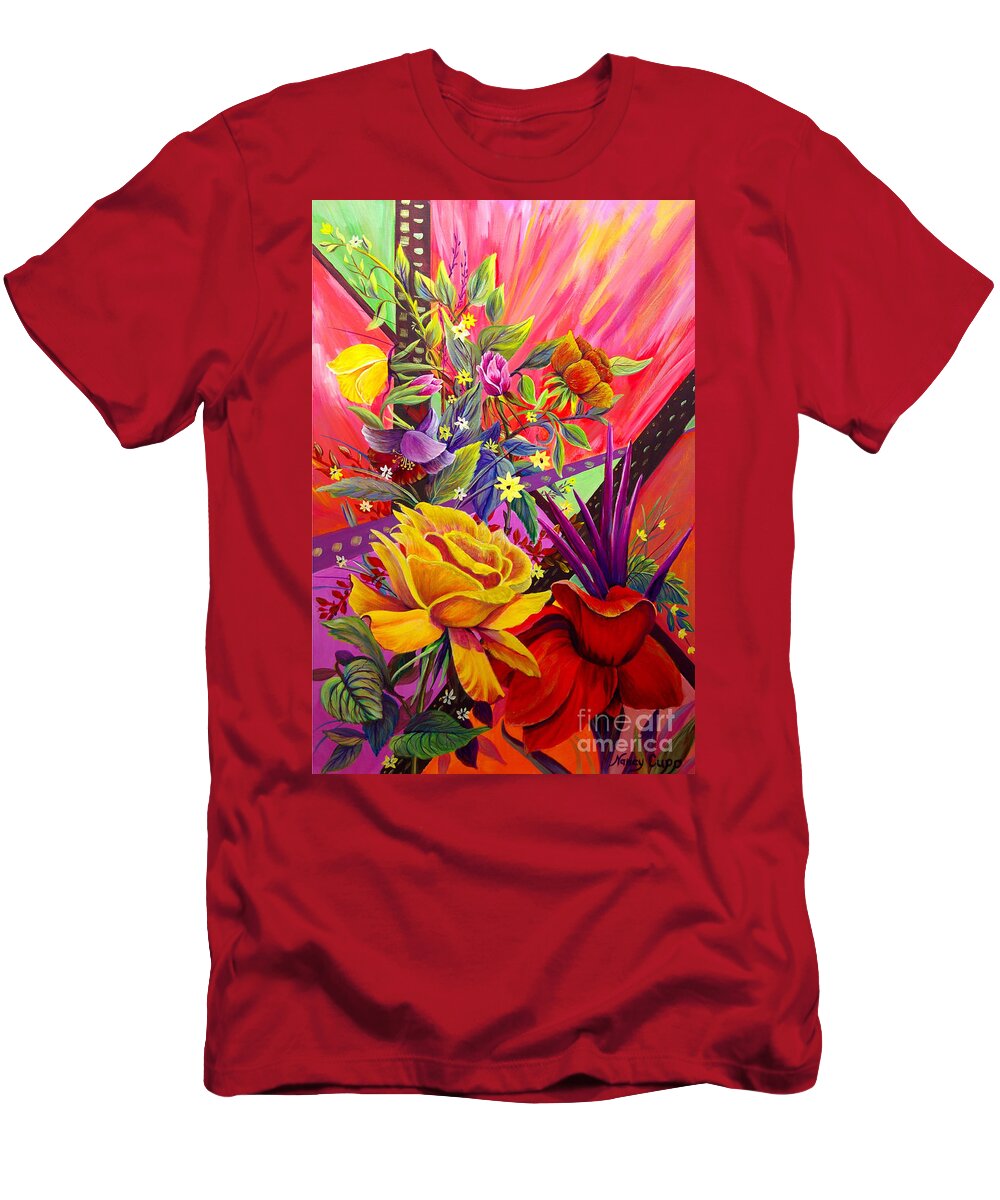 Symphony T-Shirt featuring the painting Symphony by Nancy Cupp