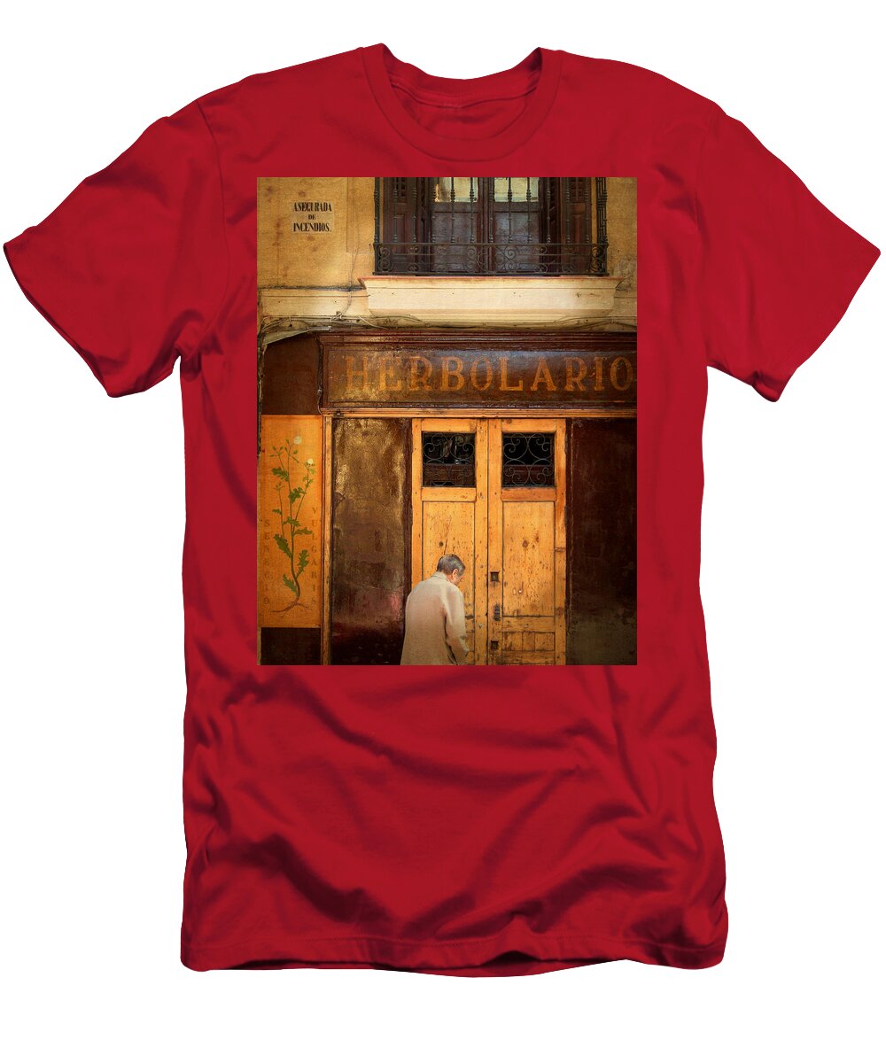 Facade T-Shirt featuring the photograph Vintage Facade in Madrid by Perry Van Munster