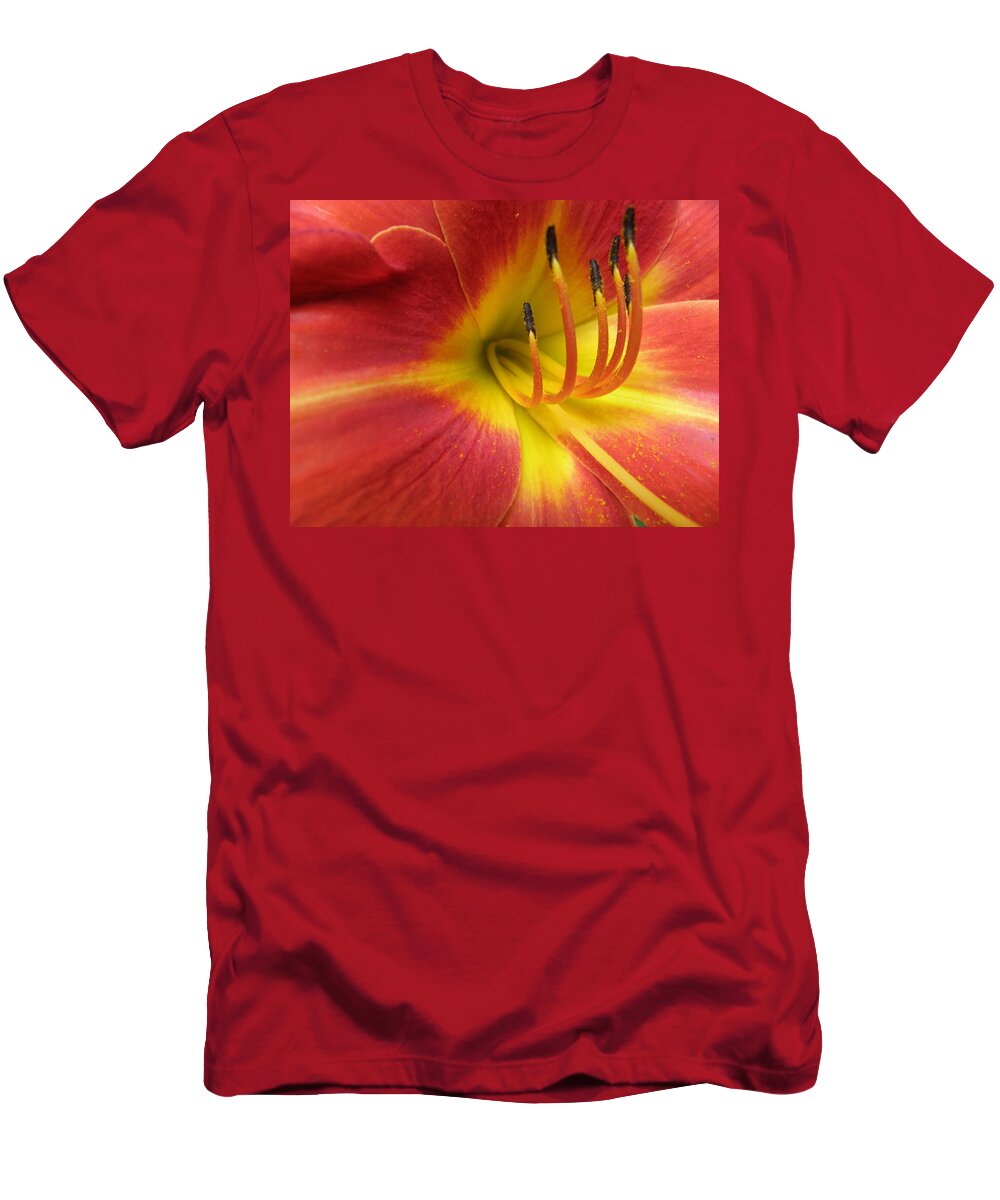 Day Lily T-Shirt featuring the photograph With Great Detail by Kim Galluzzo Wozniak
