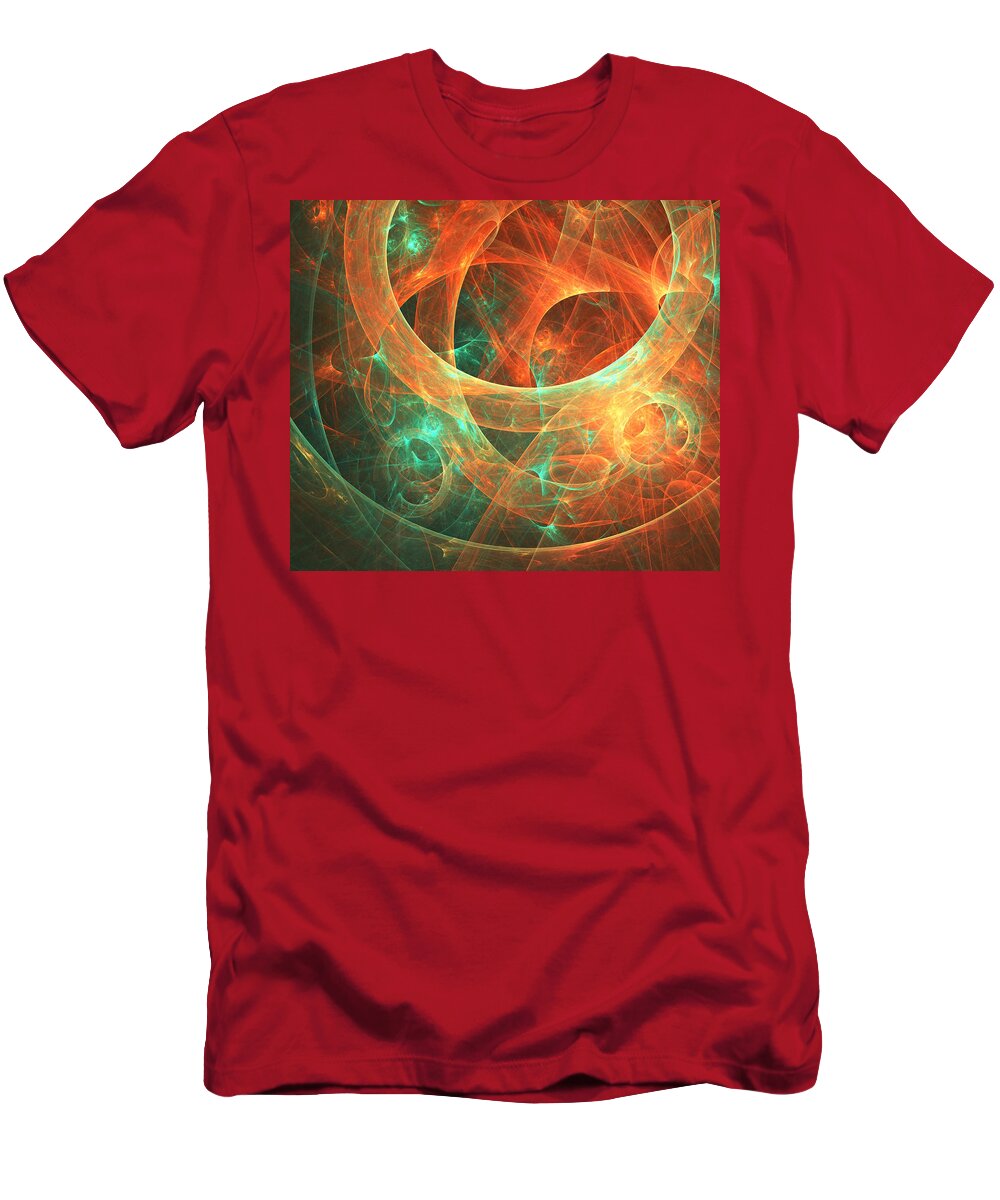 Abstract Digital Art T-Shirt featuring the photograph Within by Lourry Legarde