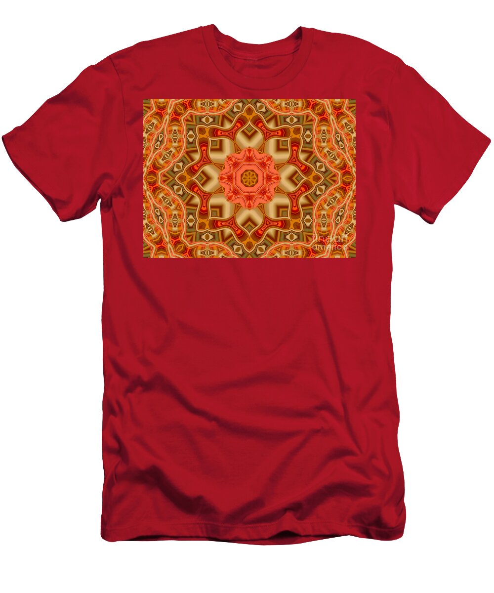 Kaleidoscope T-Shirt featuring the digital art Wowzy - 06 by Aimelle Ml