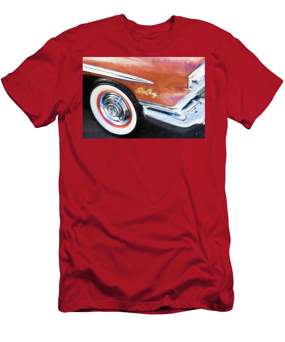 1958 Pontiac T-Shirt featuring the photograph 1958 Pontiac Star Chief by Rich Franco