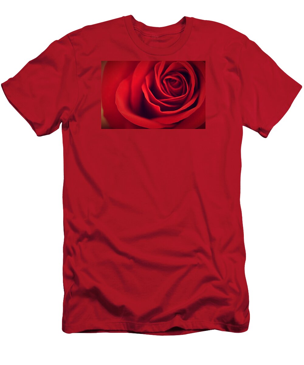 Rose T-Shirt featuring the photograph A Loving Heart #2 by The Art Of Marilyn Ridoutt-Greene