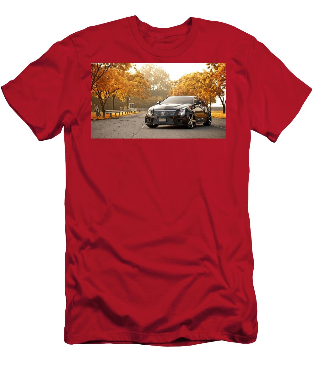 Cadillac Cts-v T-Shirt featuring the photograph Cadillac CTS-V #1 by Jackie Russo