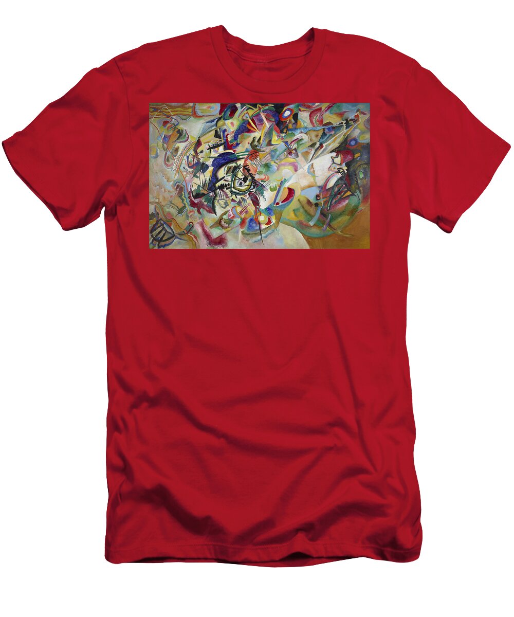 Wassily Kandinsky T-Shirt featuring the painting Composition VII by Wassily Kandinsky