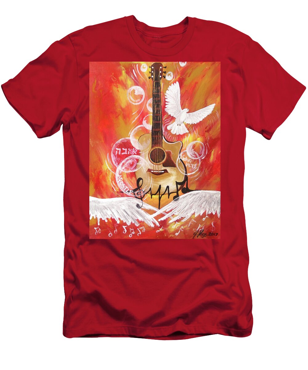 Jennifer Page T-Shirt featuring the painting I can Hear the Sound #2 by Jennifer Page