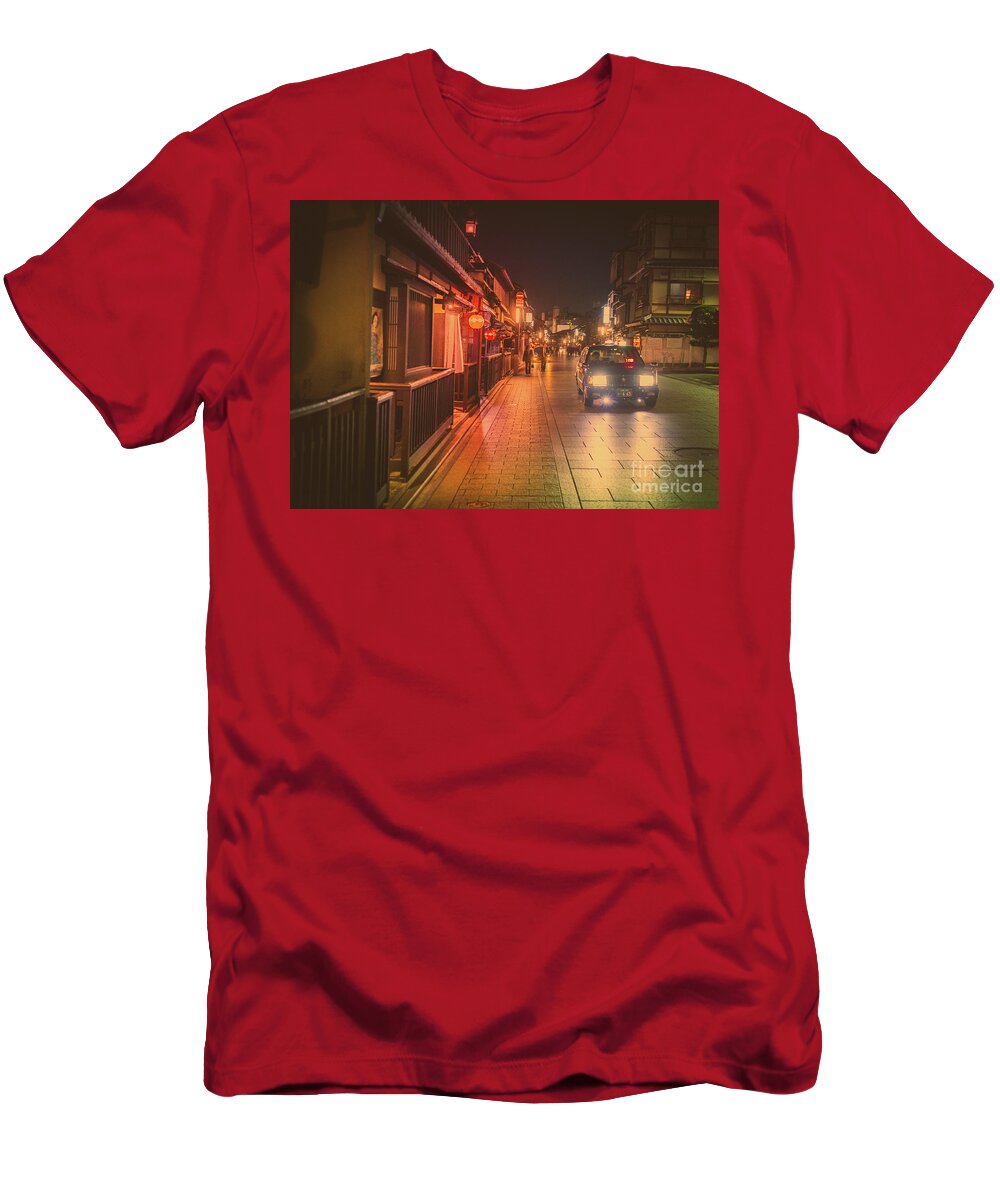 Travel T-Shirt featuring the photograph Old Kyoto, Gion Japan by Perry Rodriguez