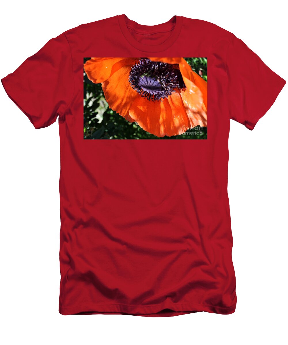 Poppies T-Shirt featuring the photograph Poppy #1 by Anjanette Douglas