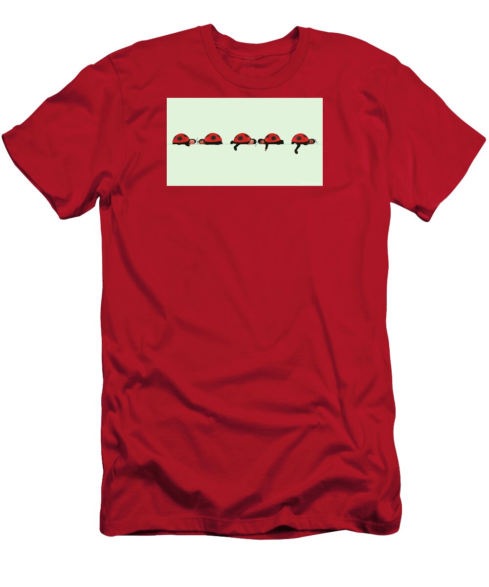 Ladybugs T-Shirt featuring the photograph Ladybugs by Anne Geddes