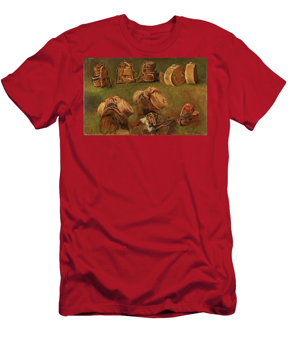 Anders Askevold T-Shirt featuring the painting Study of Pack Saddles and other Objects #1 by Anders Askevold