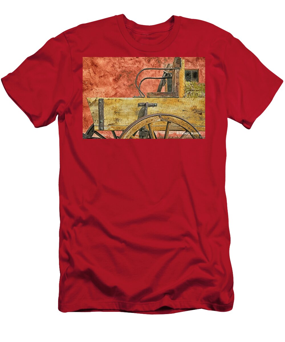 Taos T-Shirt featuring the photograph Taos Wagon #1 by R Thomas Berner