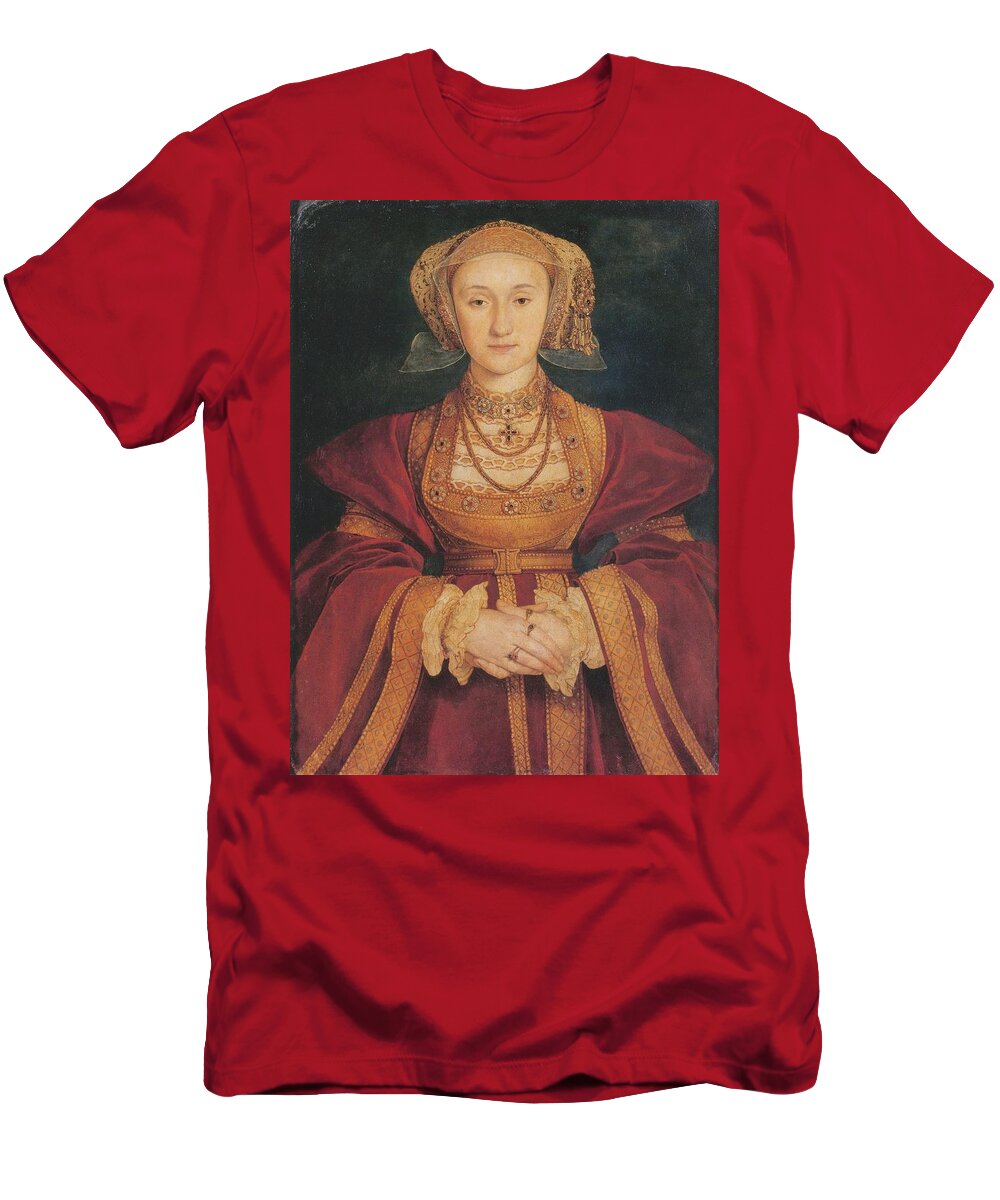 Anne Of Cleves T-Shirt featuring the painting Younger #1 by Hans Holbein