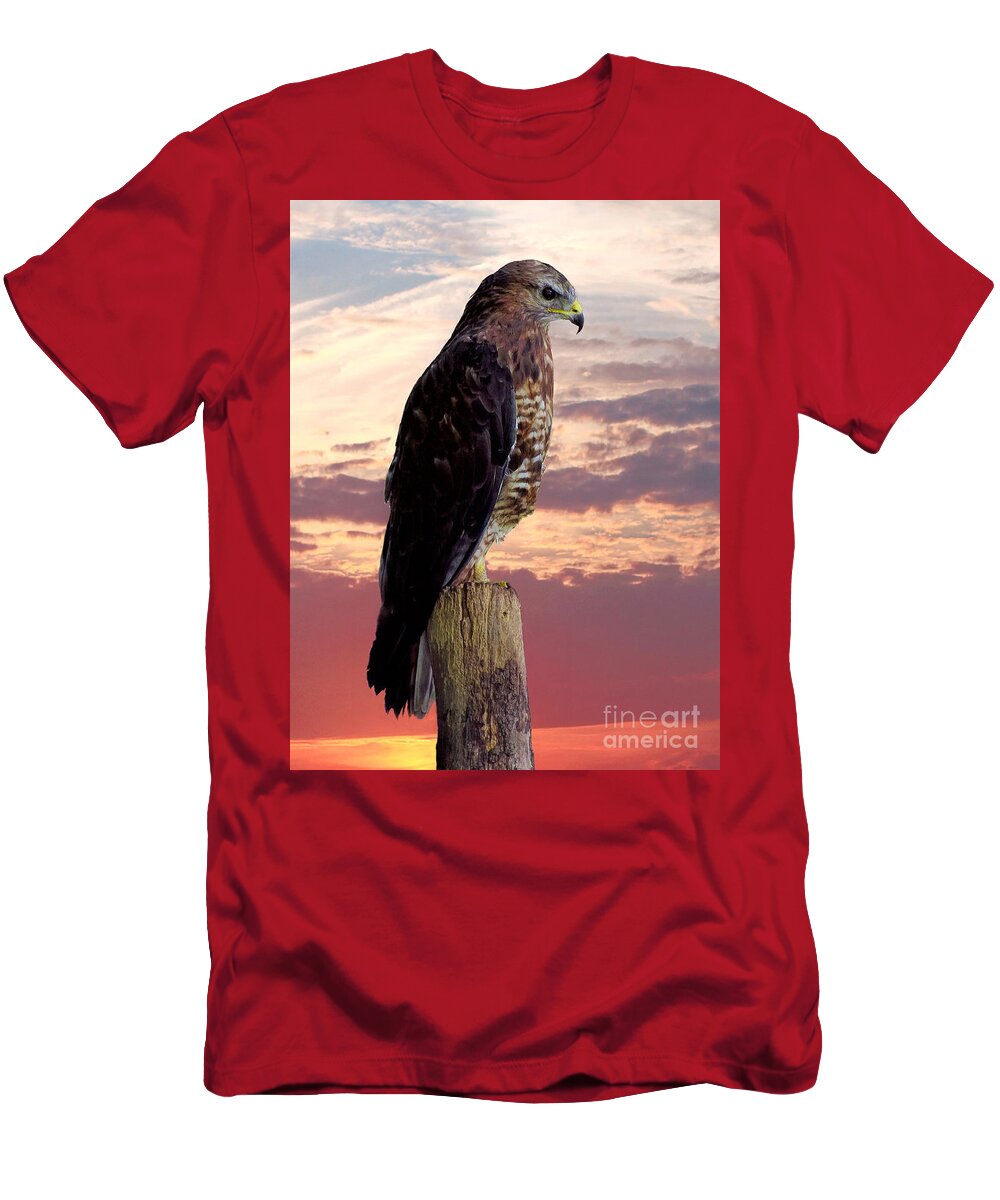 Peregrine T-Shirt featuring the photograph Peregrine Falcon #3 by Lynn Bolt