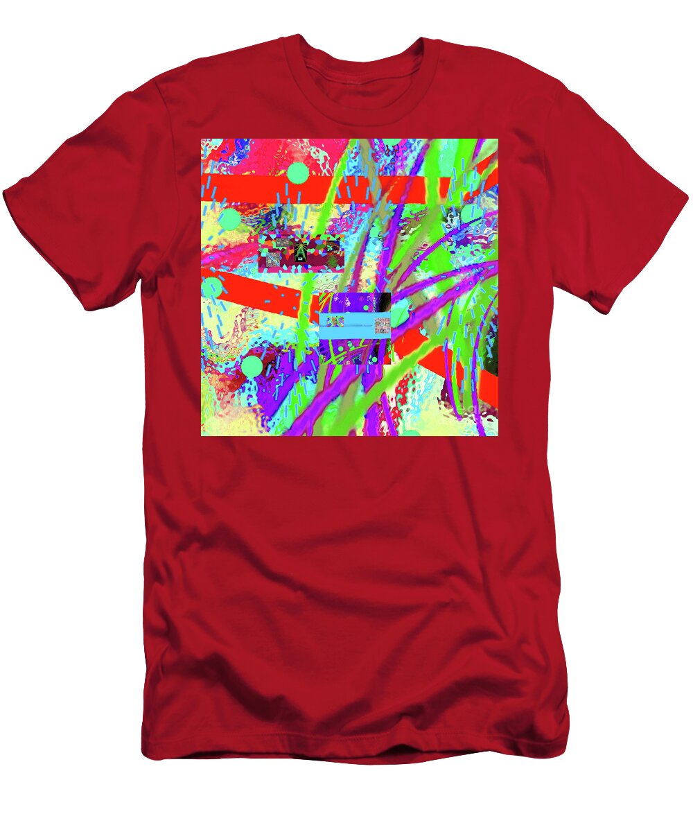 Walter Paul Bebirian T-Shirt featuring the digital art 3-17-2015labcdefghijklmnopqrt by Walter Paul Bebirian