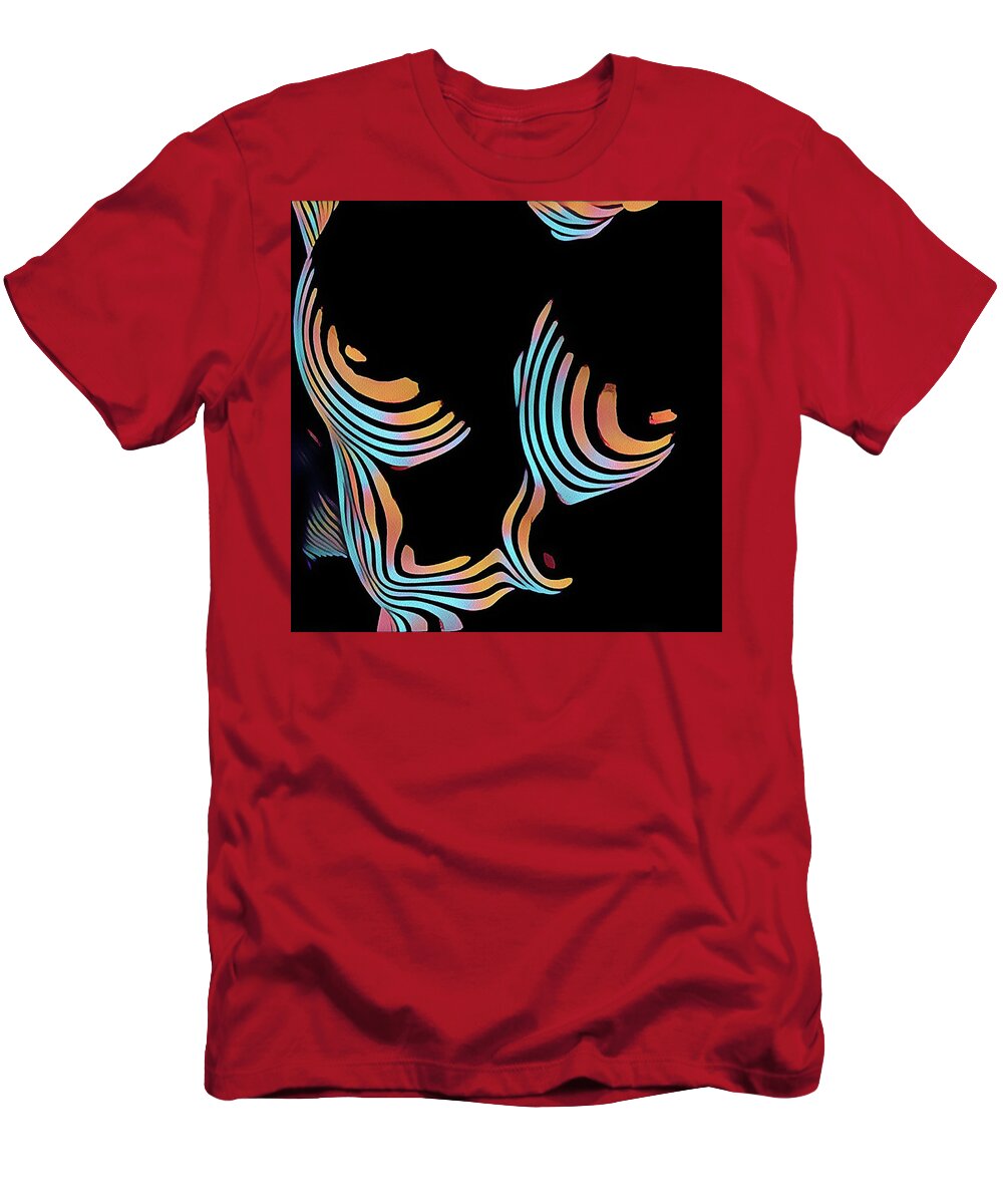 5126s-MAK Large Breasts Ribs Abstract View rendered in Composition style T- Shirt by Chris Maher - Pixels