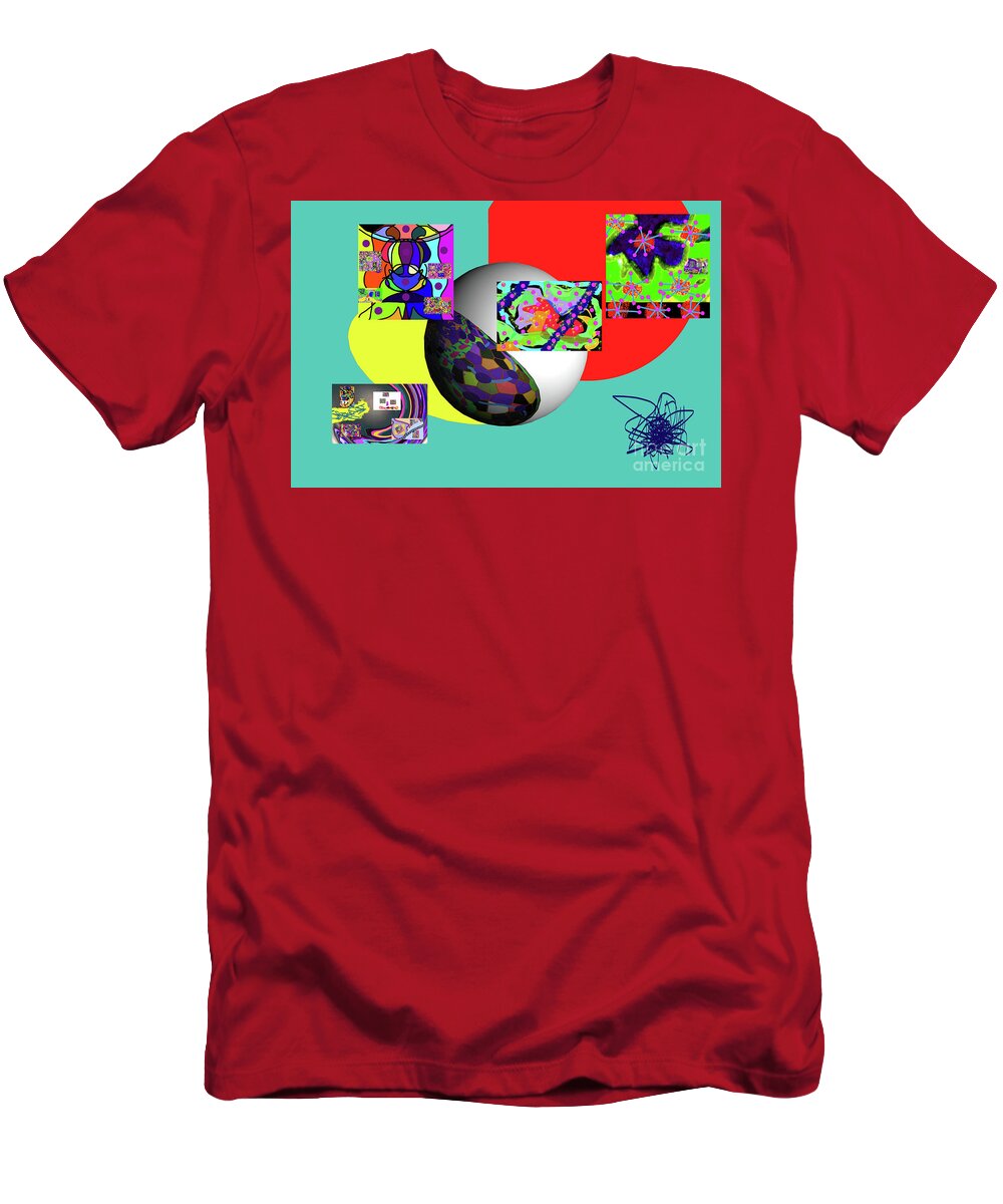 Walter Paul Bebirian T-Shirt featuring the digital art 7-20-2015babcdefghijklmnopqrtuvwxyzabc by Walter Paul Bebirian