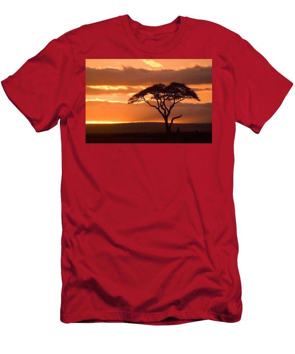 Africa T-Shirt featuring the photograph African Sunrise #1 by Michele Burgess