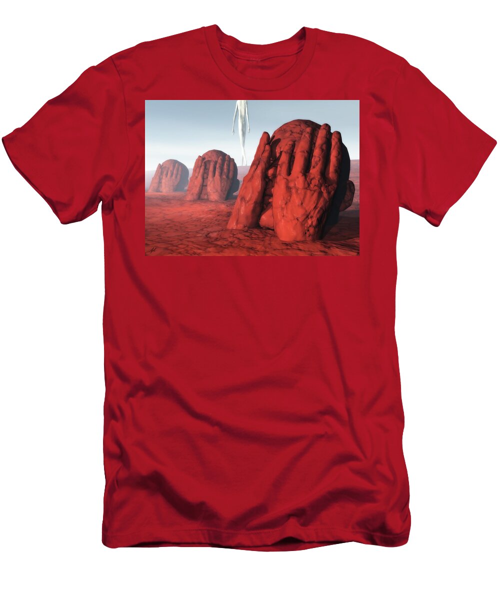 Truth T-Shirt featuring the digital art Abnegation and Truth by John Alexander