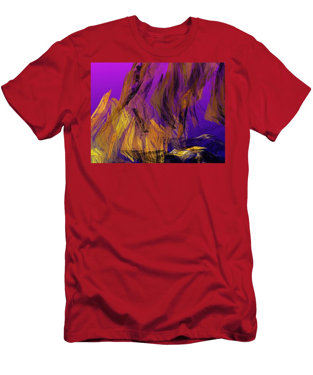 Abstract Digital Painting T-Shirt featuring the digital art Abstract 10-16-09-3 by David Lane