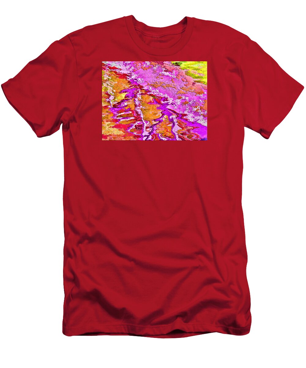 Abstract T-Shirt featuring the photograph Abstract Reflections by Helaine Cummins