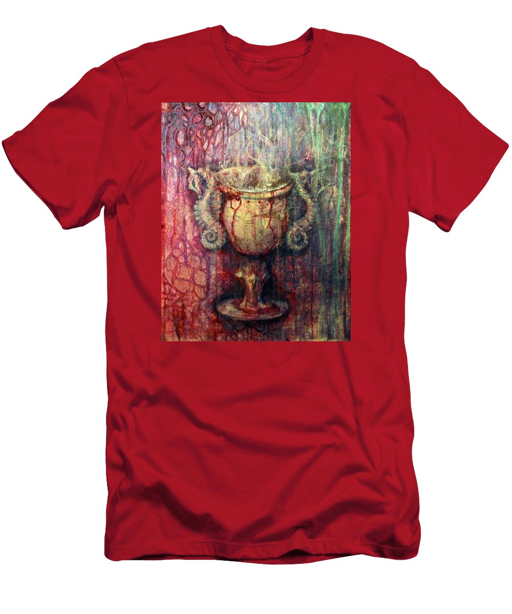 Florida Keys T-Shirt featuring the painting Ace of Cups by Ashley Kujan