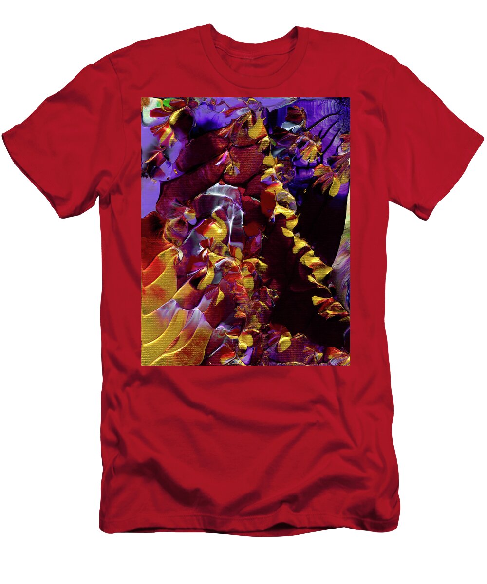 Nan B T-Shirt featuring the painting African Violet Awake by Nan Bilden
