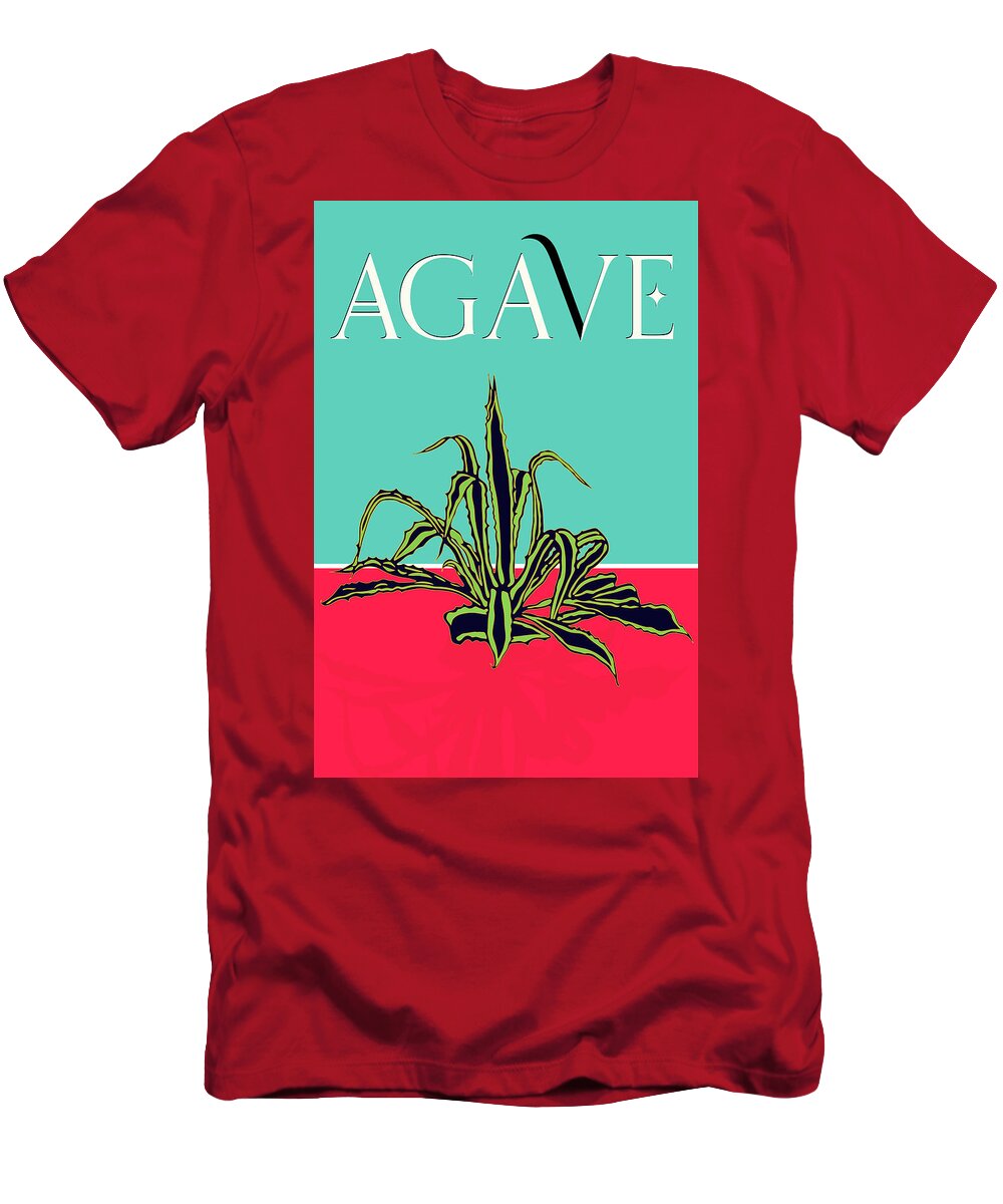 Poster Art T-Shirt featuring the digital art Agave Poster by Sandra Selle Rodriguez