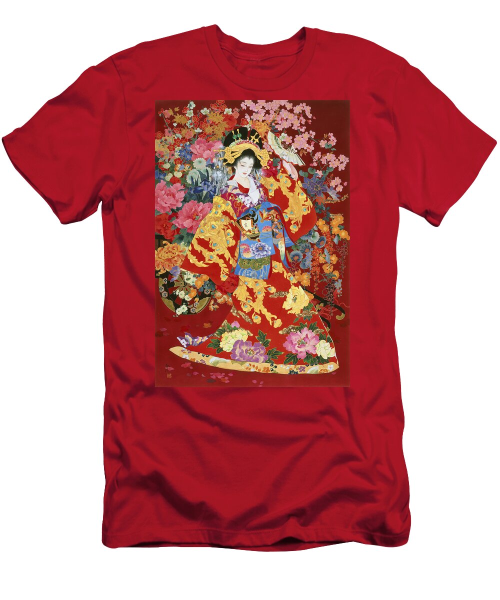 Haruyo Morita T-Shirt featuring the photograph Agemaki by MGL Meiklejohn Graphics Licensing